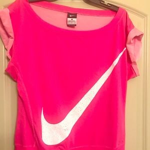 Off the shoulder nike top. Size small.